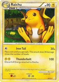 Raichu (10/123) (Cracked Ice Holo) [HeartGold & SoulSilver: Base Set] | Clutch Gaming