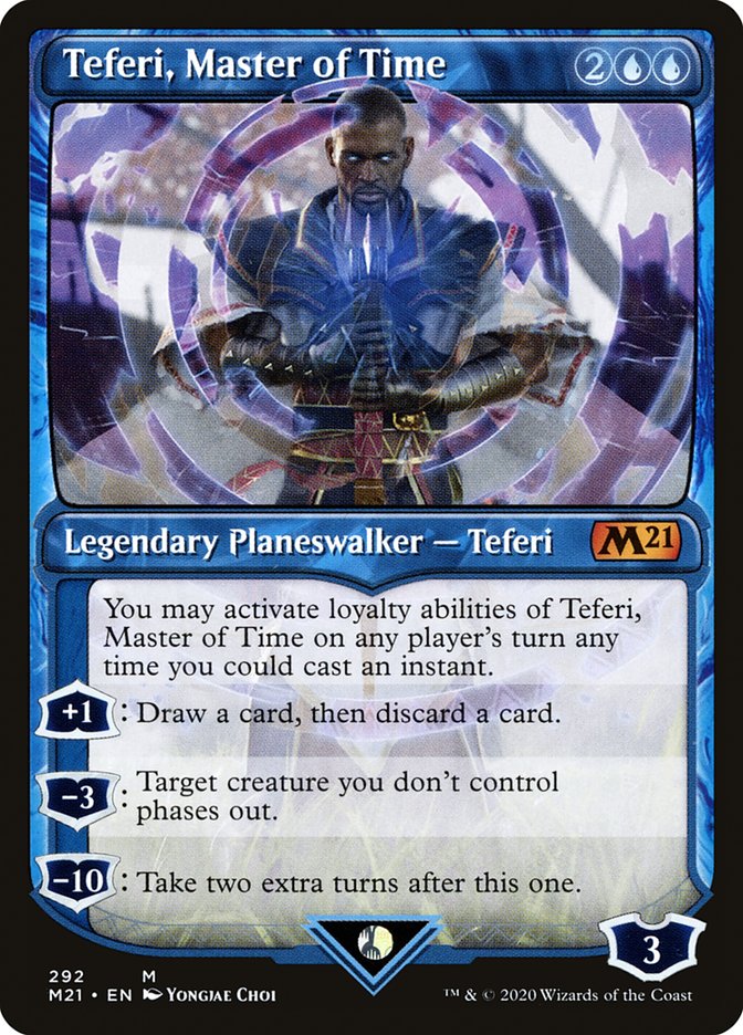 Teferi, Master of Time (Showcase) (292) [Core Set 2021] | Clutch Gaming