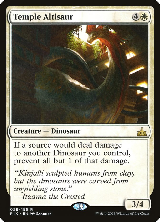 Temple Altisaur [Rivals of Ixalan] | Clutch Gaming