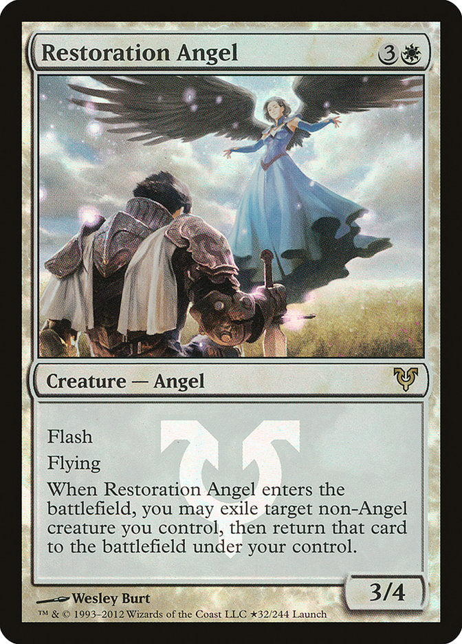 Restoration Angel (Launch) [Avacyn Restored Prerelease Promos] | Clutch Gaming