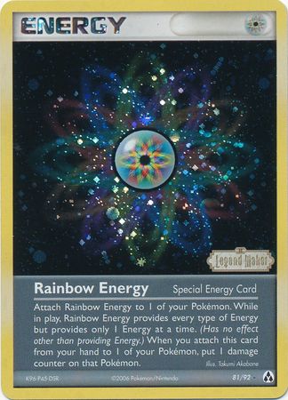 Rainbow Energy (81/92) (Stamped) [EX: Legend Maker] | Clutch Gaming