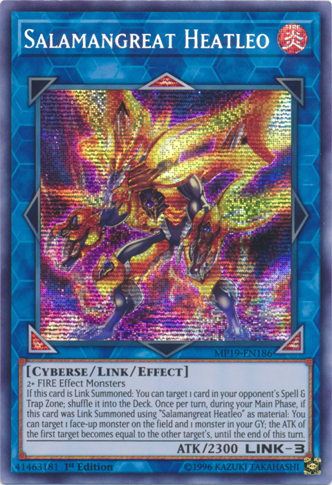 Salamangreat Heatleo [MP19-EN186] Prismatic Secret Rare | Clutch Gaming