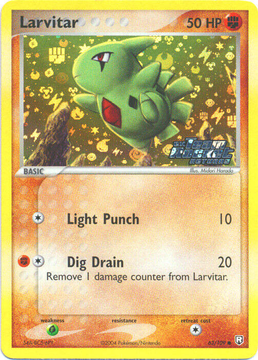 Larvitar (63/109) (Stamped) [EX: Team Rocket Returns] | Clutch Gaming