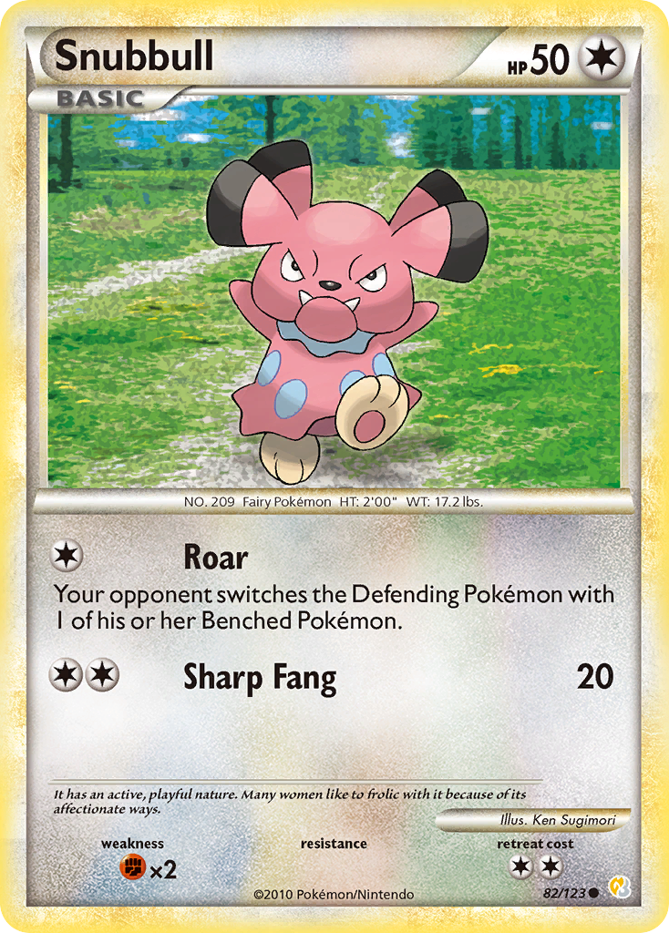 Snubbull (82/123) [HeartGold & SoulSilver: Base Set] | Clutch Gaming