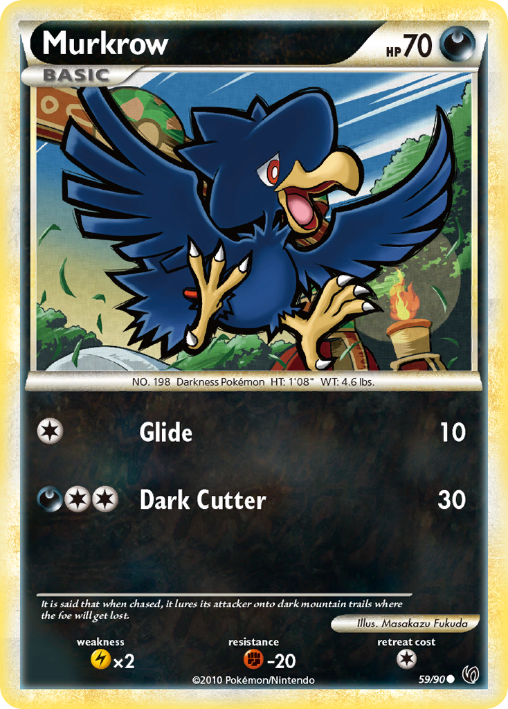 Murkrow (59/90) [HeartGold & SoulSilver: Undaunted] | Clutch Gaming