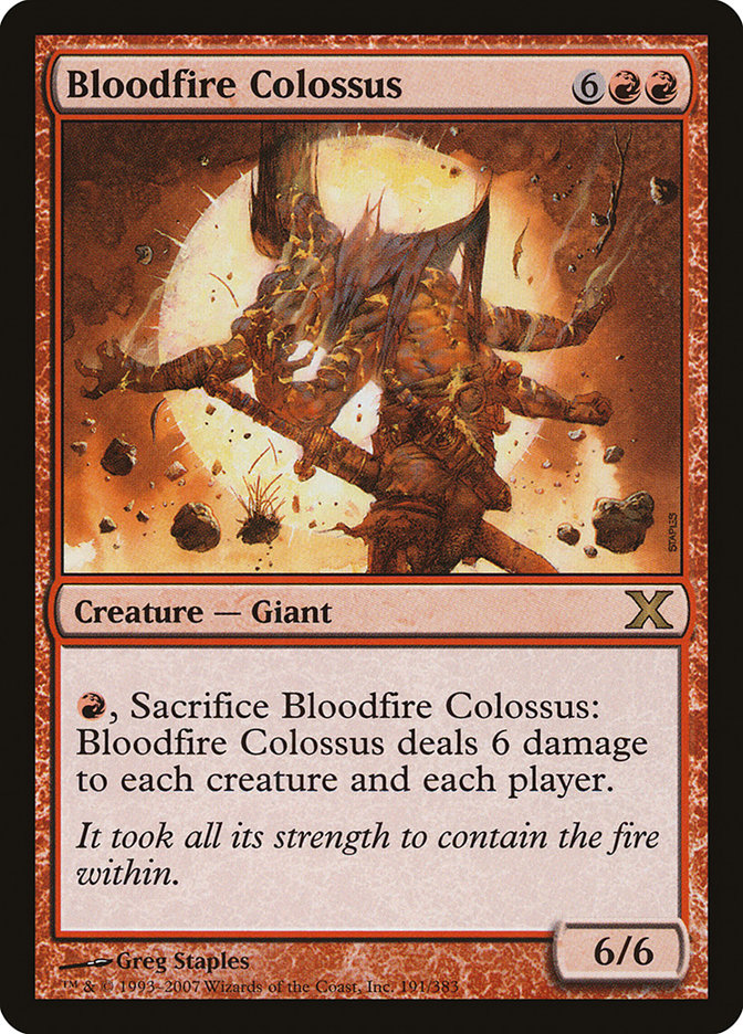 Bloodfire Colossus [Tenth Edition] | Clutch Gaming