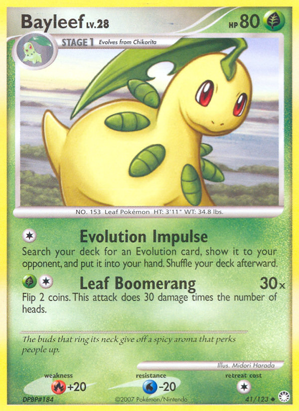 Bayleef (41/123) [Diamond & Pearl: Mysterious Treasures] | Clutch Gaming