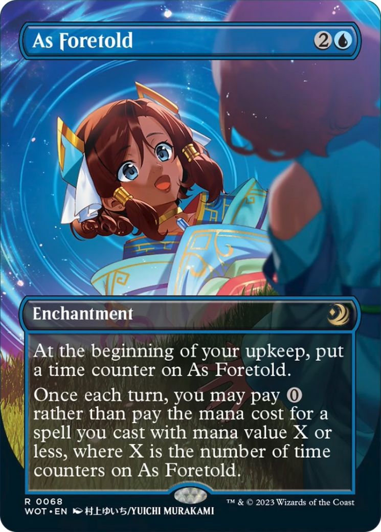 As Foretold (Anime Borderless) (Confetti Foil) [Wilds of Eldraine: Enchanting Tales] | Clutch Gaming