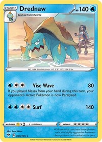 Drednaw (039/185) (Cracked Ice Holo) (Theme Deck Exclusive) [Sword & Shield: Vivid Voltage] | Clutch Gaming