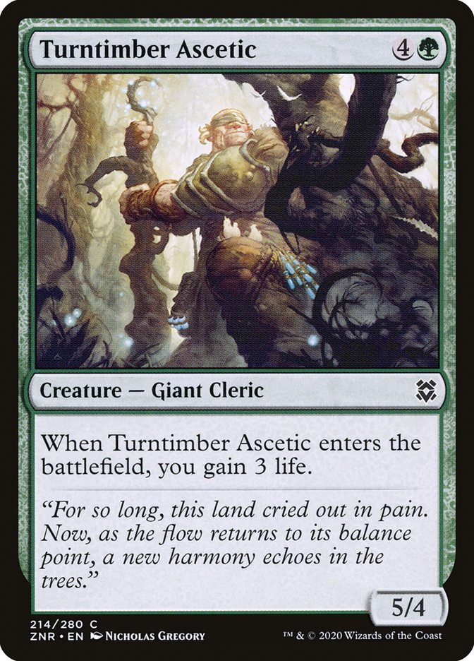 Turntimber Ascetic [Zendikar Rising] | Clutch Gaming