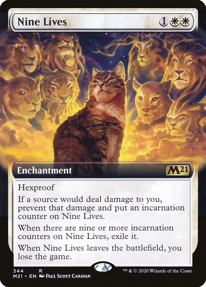 Nine Lives (Extended Art) [Core Set 2021] | Clutch Gaming