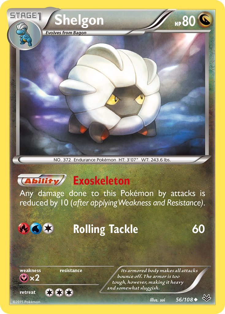 Shelgon (56/108) [XY: Roaring Skies] | Clutch Gaming