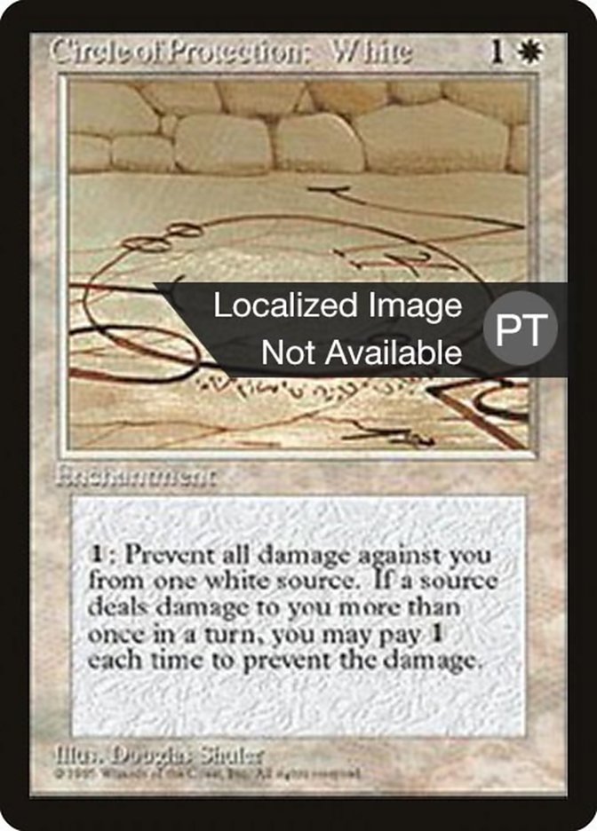 Circle of Protection: White [Fourth Edition (Foreign Black Border)] | Clutch Gaming