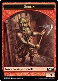 Goblin // Thopter Double-Sided Token (Game Night) [Core Set 2019 Tokens] | Clutch Gaming