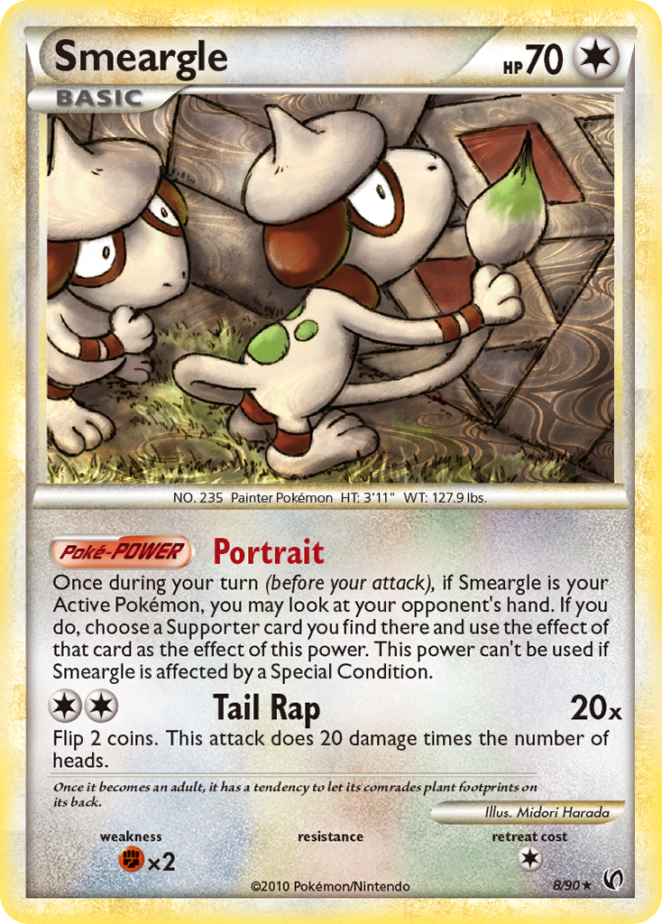 Smeargle (8/90) [HeartGold & SoulSilver: Undaunted] | Clutch Gaming