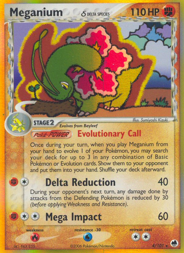 Meganium (4/101) (Delta Species) [EX: Dragon Frontiers] | Clutch Gaming