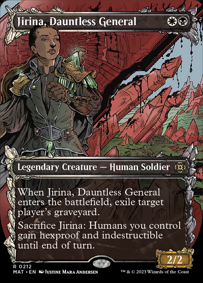 Jirina, Dauntless General (Showcase Halo Foil) [March of the Machine: The Aftermath] | Clutch Gaming