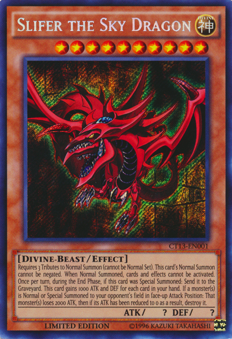 Slifer the Sky Dragon [CT13-EN001] Secret Rare | Clutch Gaming