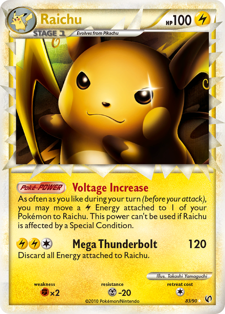 Raichu (83/90) [HeartGold & SoulSilver: Undaunted] | Clutch Gaming