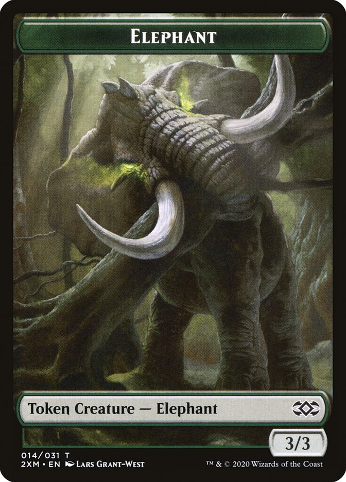 Angel // Elephant Double-Sided Token [Double Masters Tokens] | Clutch Gaming