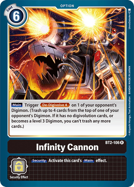 Infinity Cannon [BT2-106] [Release Special Booster Ver.1.0] | Clutch Gaming