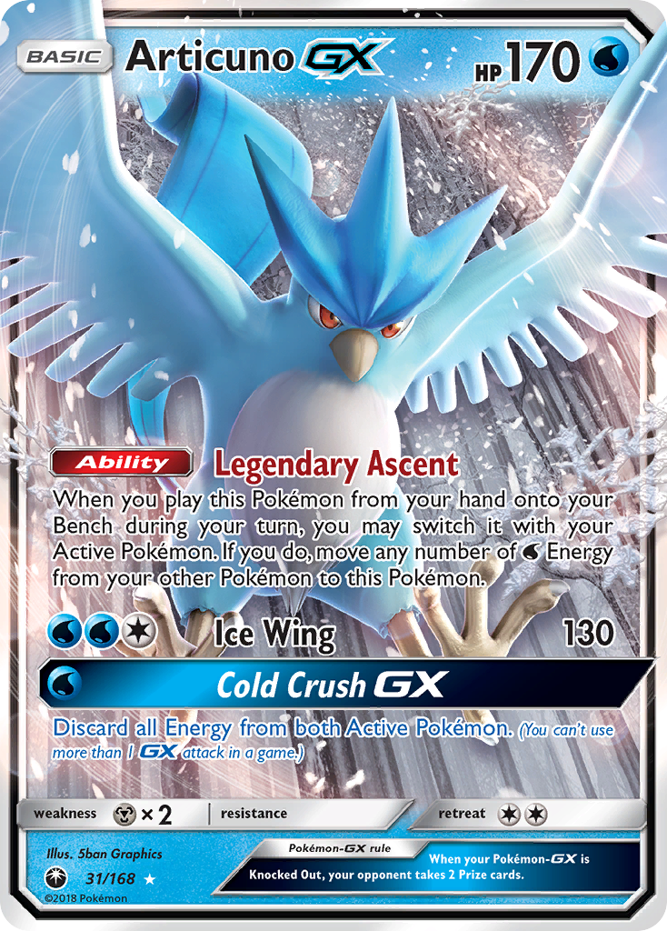 Articuno GX (31/168) [Sun & Moon: Celestial Storm] | Clutch Gaming