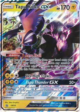 Tapu Koko GX (SM50) (Jumbo Card) [Sun & Moon: Black Star Promos] | Clutch Gaming