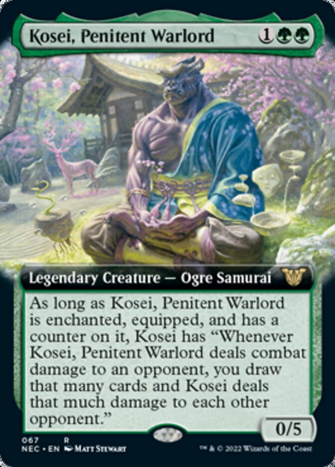 Kosei, Penitent Warlord (Extended Art) [Kamigawa: Neon Dynasty Commander] | Clutch Gaming