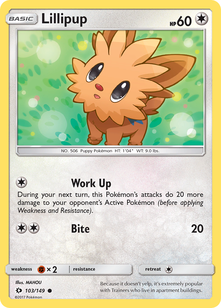 Lillipup (103/149) [Sun & Moon: Base Set] | Clutch Gaming