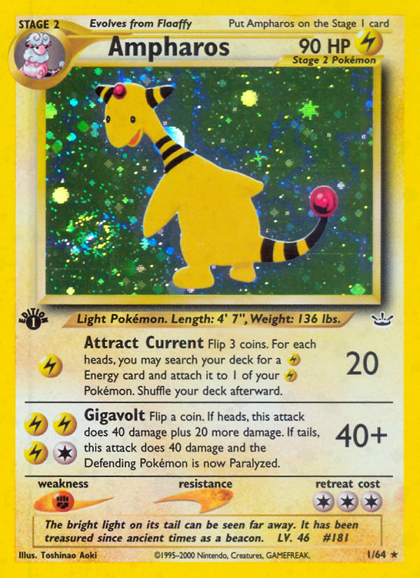 Ampharos (1/64) [Neo Revelation 1st Edition] | Clutch Gaming