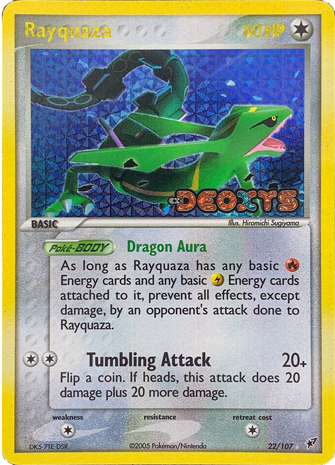 Rayquaza (22/107) (Stamped) [EX: Deoxys] | Clutch Gaming