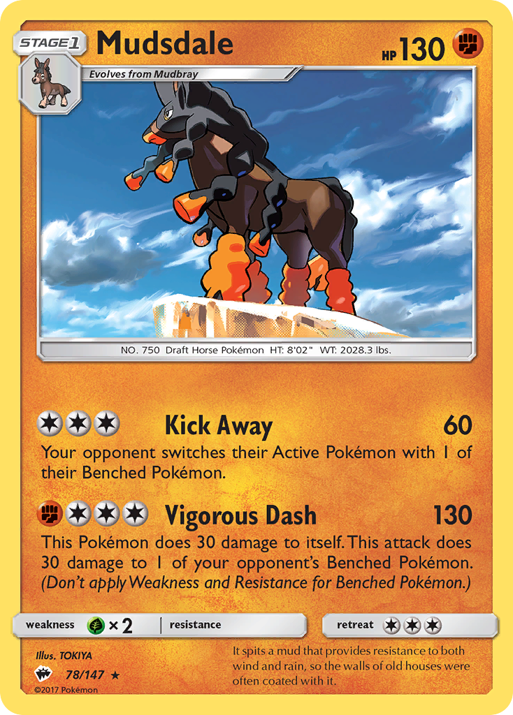 Mudsdale (78/147) [Sun & Moon: Burning Shadows] | Clutch Gaming