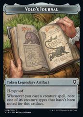 Treasure // Volo's Journal Double-Sided Token [Commander Legends: Battle for Baldur's Gate Tokens] | Clutch Gaming