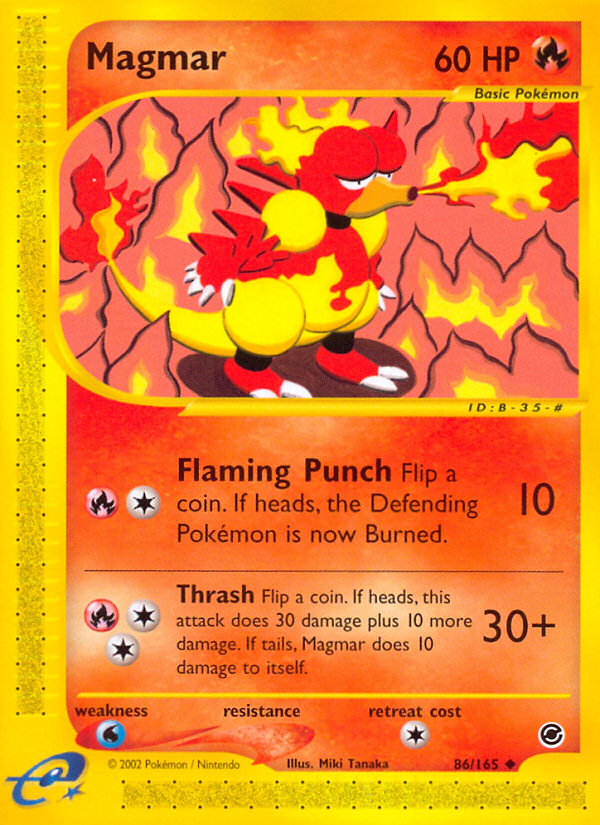 Magmar (86/165) [Expedition: Base Set] | Clutch Gaming