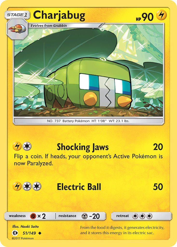 Charjabug (51/149) [Sun & Moon: Base Set] | Clutch Gaming