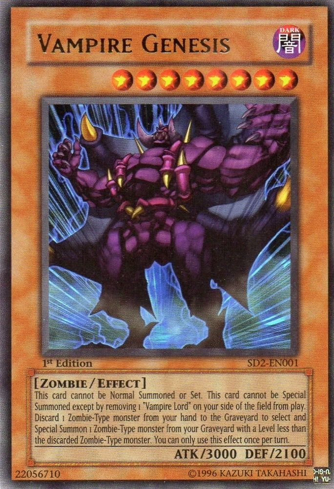 Vampire Genesis [SD2-EN001] Ultra Rare | Clutch Gaming