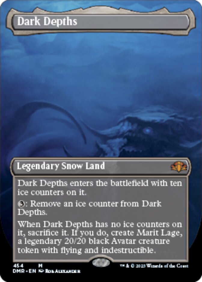 Dark Depths (Borderless Alternate Art) [Dominaria Remastered] | Clutch Gaming