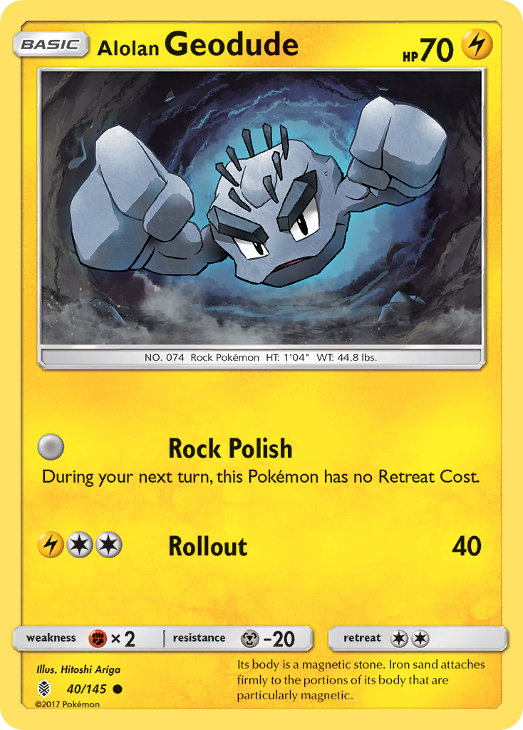 Alolan Geodude (40/145) [Sun & Moon: Guardians Rising] | Clutch Gaming