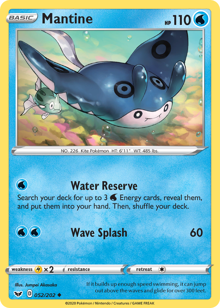 Mantine (052/202) [Sword & Shield: Base Set] | Clutch Gaming