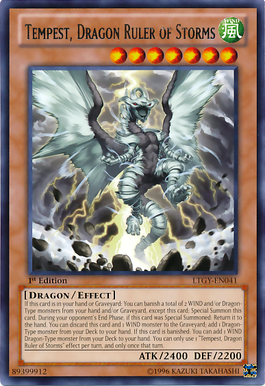 Tempest, Dragon Ruler of Storms [LTGY-EN041] Rare | Clutch Gaming