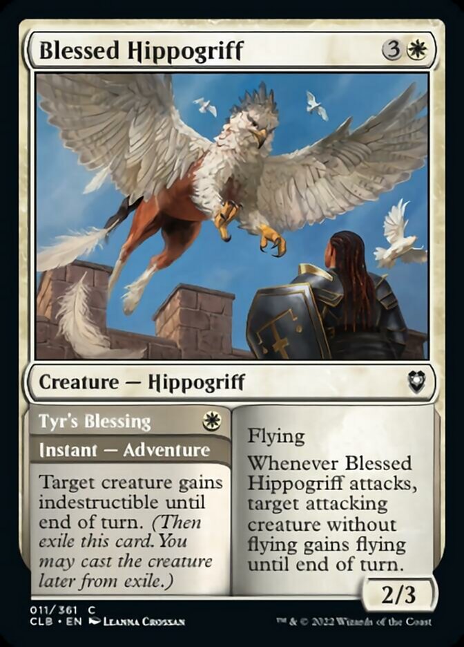 Blessed Hippogriff // Tyr's Blessing [Commander Legends: Battle for Baldur's Gate] | Clutch Gaming