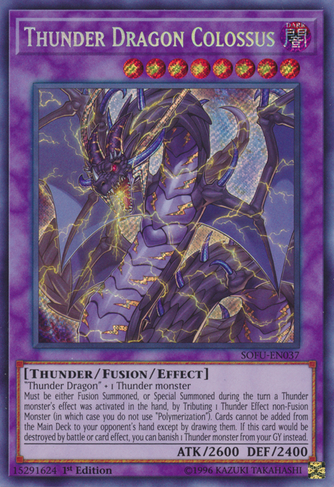 Thunder Dragon Colossus [SOFU-EN037] Secret Rare | Clutch Gaming