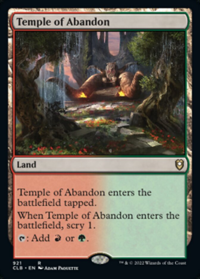 Temple of Abandon [Commander Legends: Battle for Baldur's Gate] | Clutch Gaming