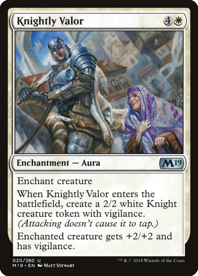 Knightly Valor [Core Set 2019] | Clutch Gaming