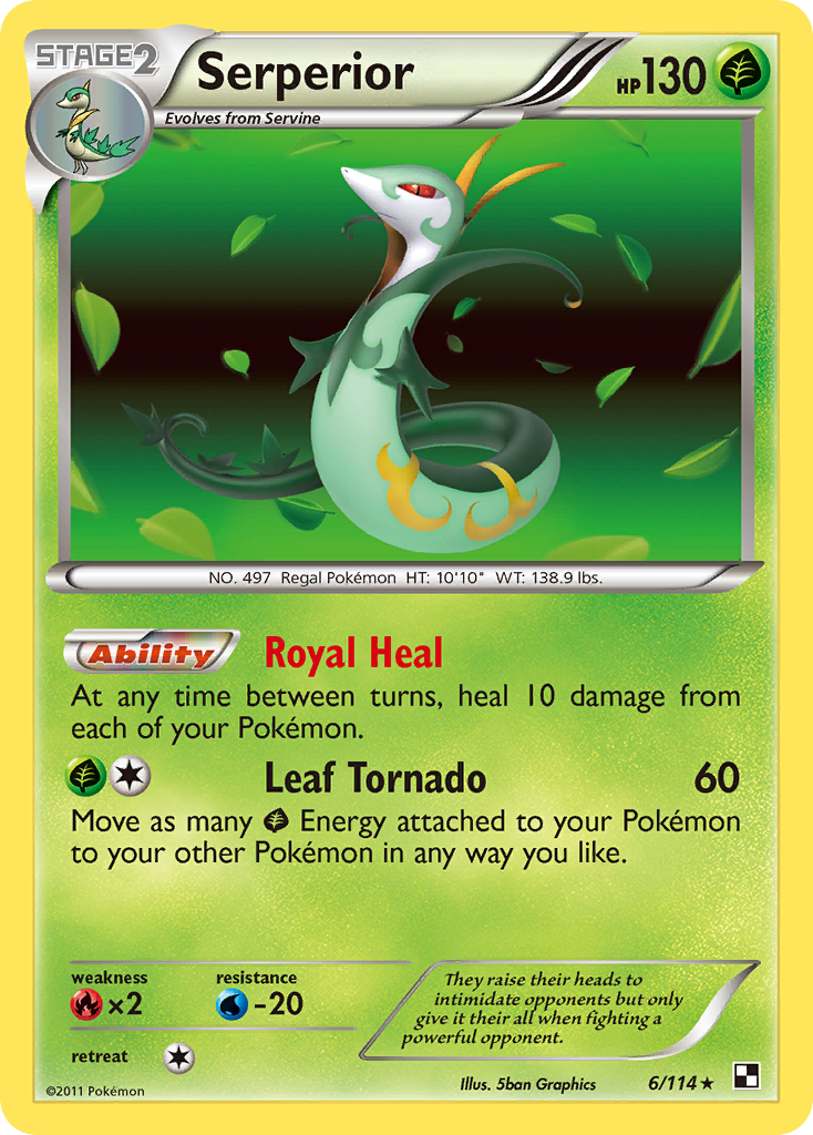 Serperior (6/114) [Black & White: Base Set] | Clutch Gaming