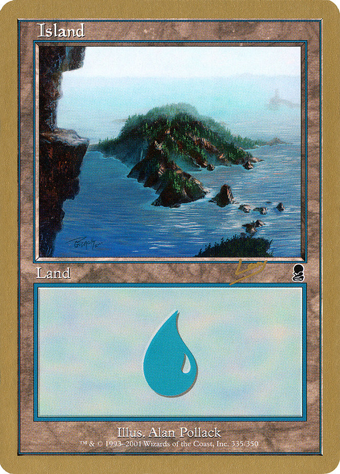 Island (rl335) (Raphael Levy) [World Championship Decks 2002] | Clutch Gaming