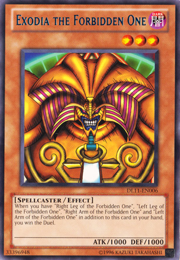 Exodia the Forbidden One (Blue) [DL11-EN006] Rare | Clutch Gaming