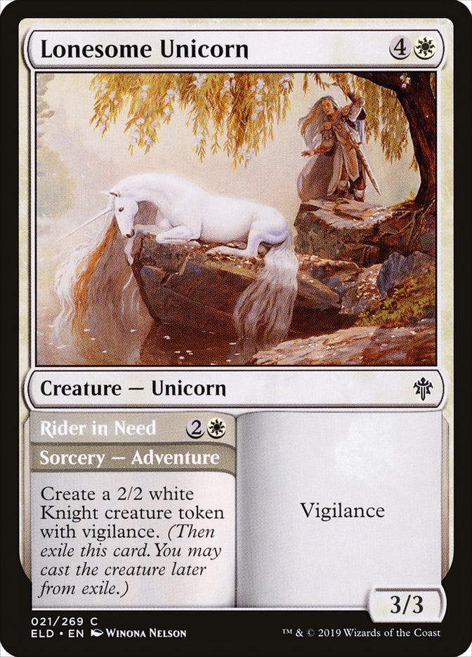 Lonesome Unicorn // Rider in Need [Throne of Eldraine] | Clutch Gaming