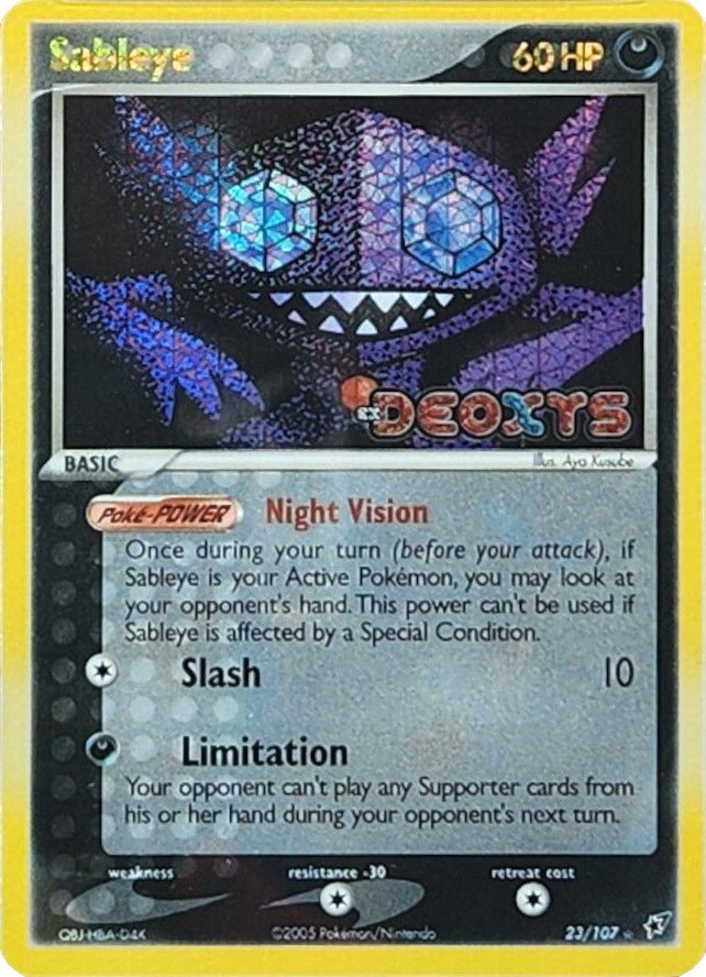 Sableye (23/107) (Stamped) [EX: Deoxys] | Clutch Gaming