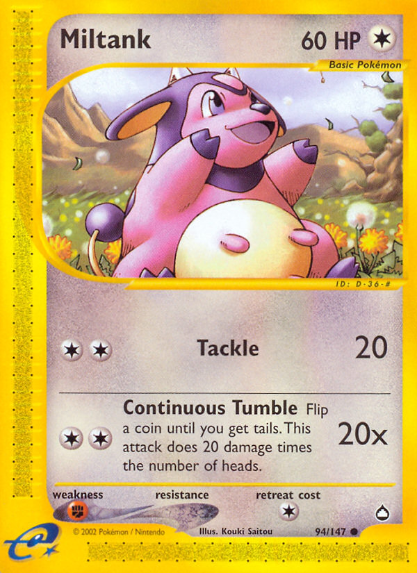 Miltank (94/147) [Aquapolis] | Clutch Gaming